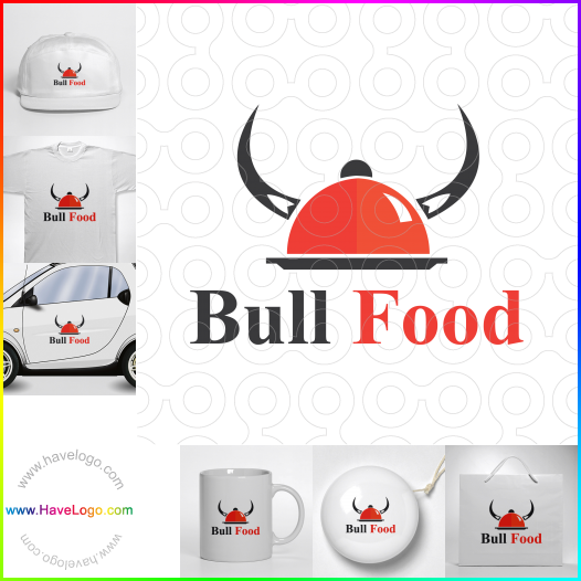 Compra un diseño de logo de Bull Food 62929