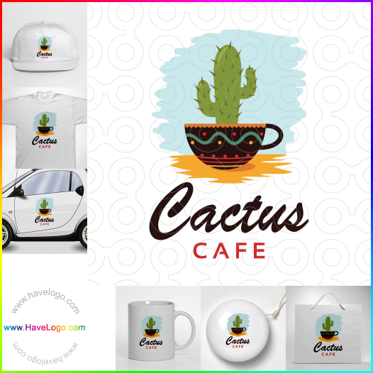 Compra un diseño de logo de Cactus Cafe 60181