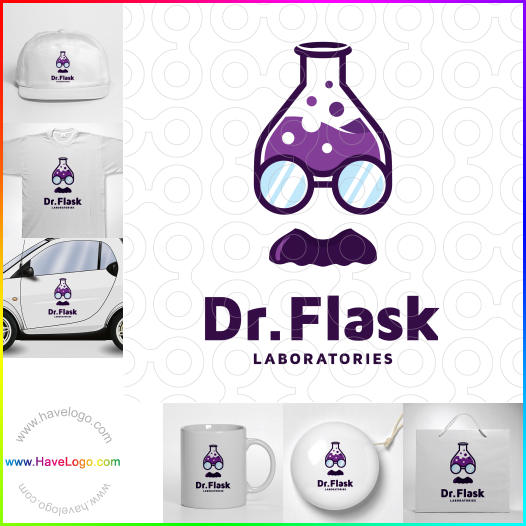 Compra un diseño de logo de Dr.Flask Laboratories 61522