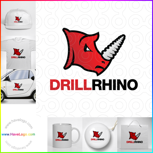 Acquista il logo dello Trapano rinoceronte 65906