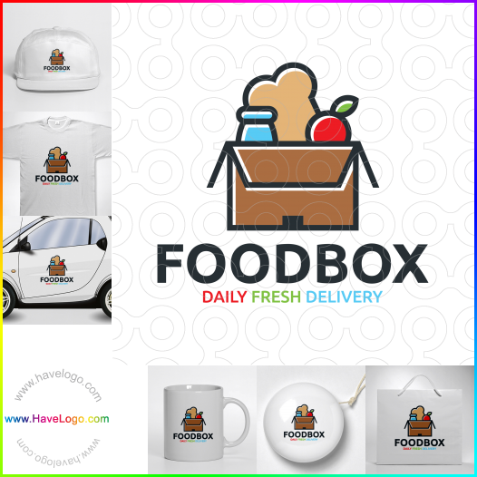 Compra un diseño de logo de Caja de comida 61028