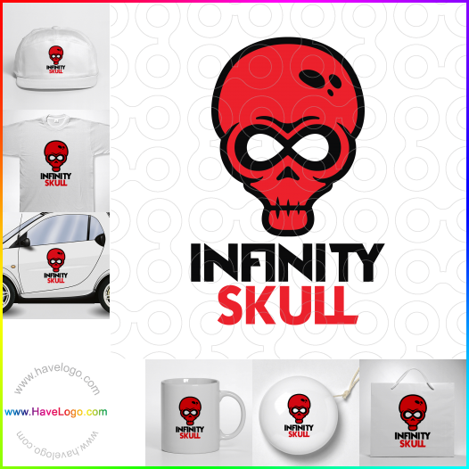 Compra un diseño de logo de Infinity Skull 66918