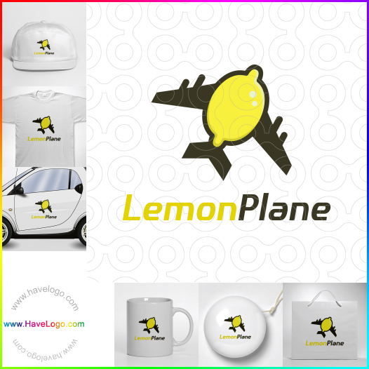 Compra un diseño de logo de Avión de limón 62903