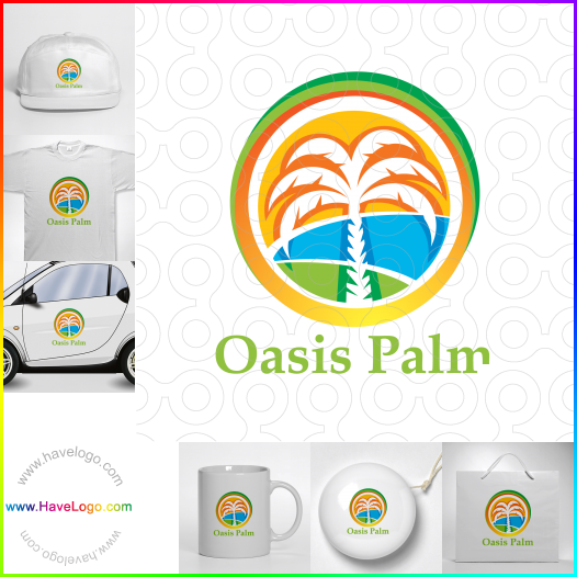 Compra un diseño de logo de Oasis Palm 63146