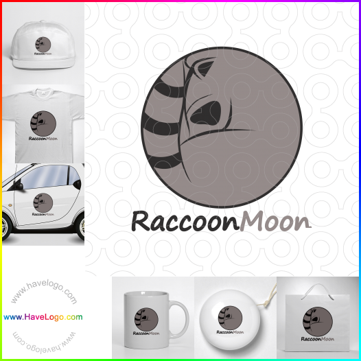 Compra un diseño de logo de RaccoonMoon 64884