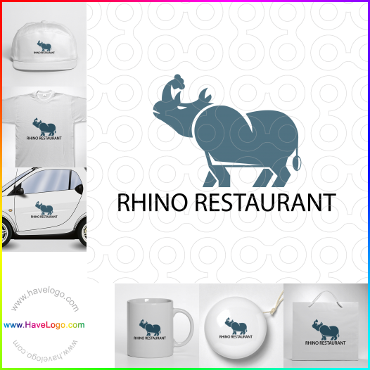 Compra un diseño de logo de Rhino Restaurant 62632