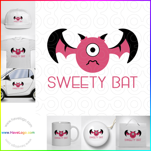 Compra un diseño de logo de Sweety Bat 64185