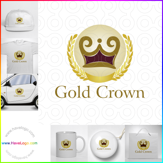 Compra un diseño de logo de corona 44325