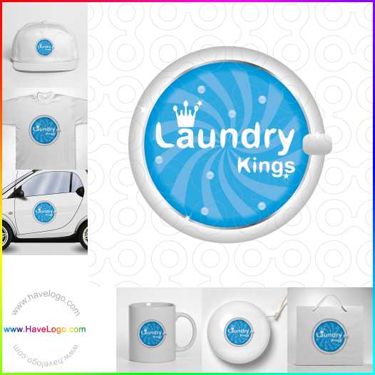 Compra un diseño de logo de lavandería 56523