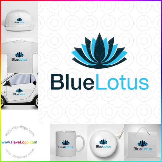 Compra un diseño de logo de Blue Lotus 64216