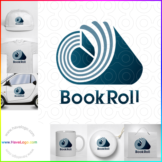 Compra un diseño de logo de BookRoll 61308