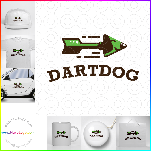 Compra un diseño de logo de Dart Dog 61901