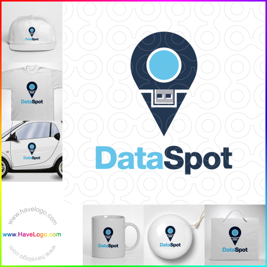 Compra un diseño de logo de Data Spot 63036