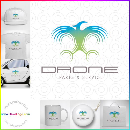 Logo Drone Parts And Service
