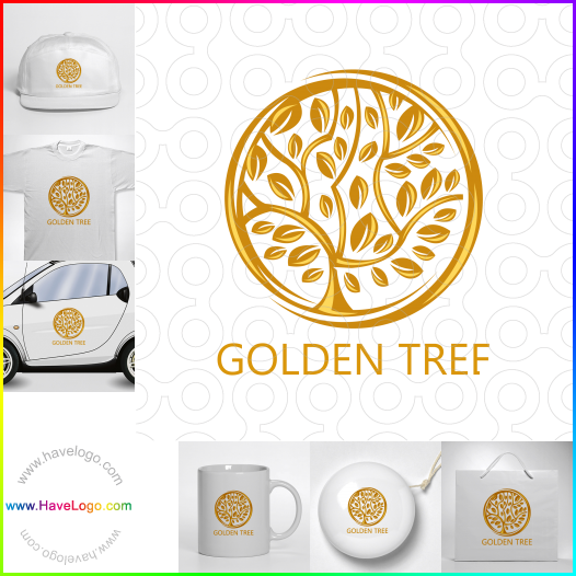 Compra un diseño de logo de Golden Tree 61600