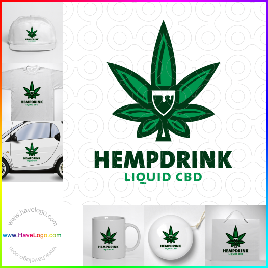 Compra un diseño de logo de Hemp Drink Liquid CBD 64689