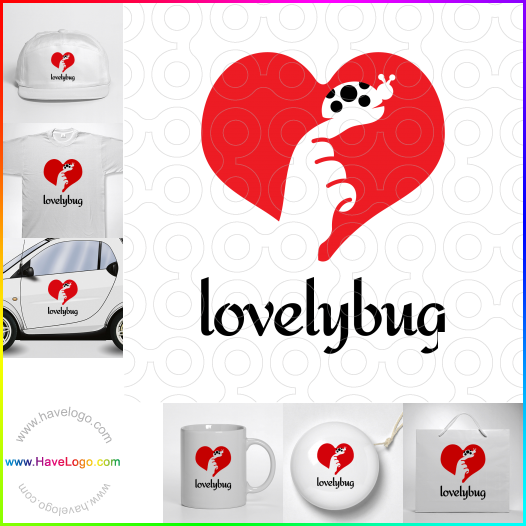 Compra un diseño de logo de Lovely Ladybug 64210