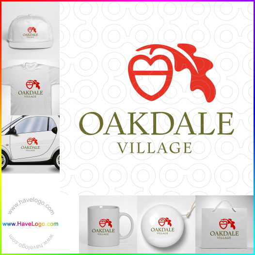 Compra un diseño de logo de Oakdale Village 62464