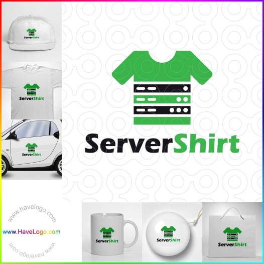 Compra un diseño de logo de Camisa del servidor 65439