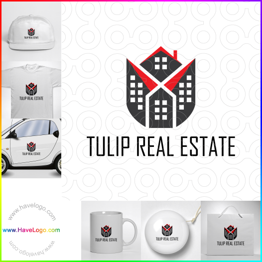 Koop een Tulip Real Estate logo - ID:64802