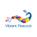 Logo Vibrant Peacock