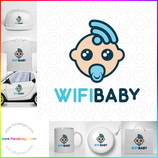 Compra un diseño de logo de Wifi Baby 60116