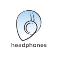 Logo écouteurs tête