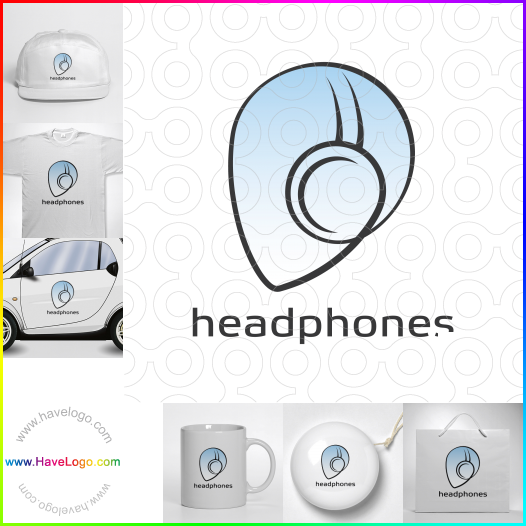 Compra un diseño de logo de headphones 44573