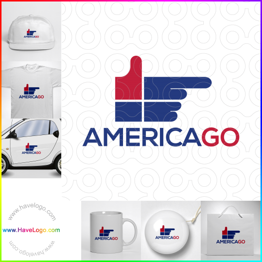 Compra un diseño de logo de America Go 65544