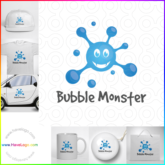 Compra un diseño de logo de Bubble Monster 66668