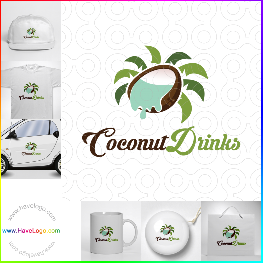 Compra un diseño de logo de Bebidas de coco 63318