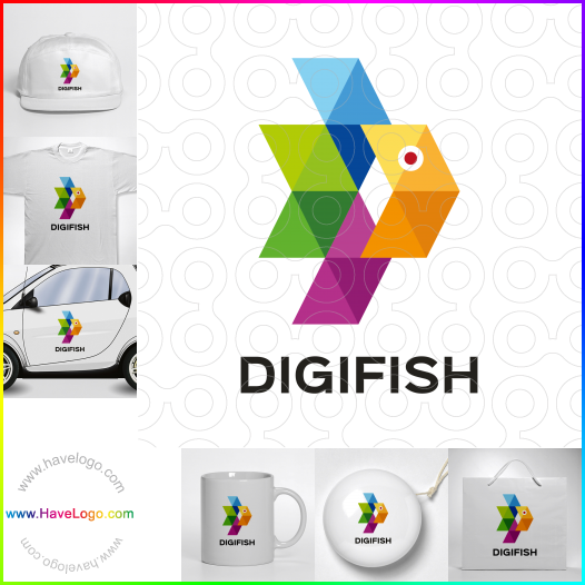 Koop een Digital Fish logo - ID:62410