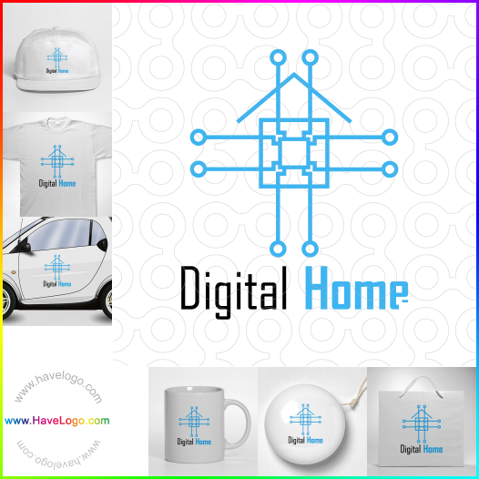Acheter un logo de Maison numérique - 66980