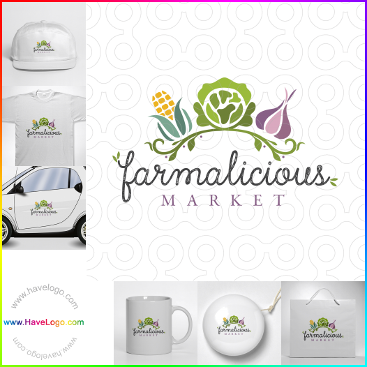 Compra un diseño de logo de Farmalicious Market 63525