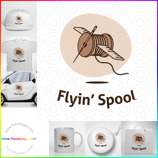 Compra un diseño de logo de Flyin spool 61664