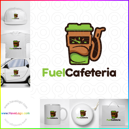 Compra un diseño de logo de Cafetería de combustible 60961