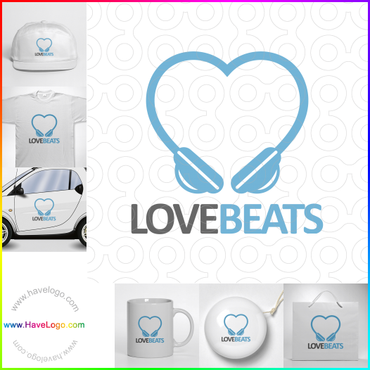 Compra un diseño de logo de Love Beats 65733