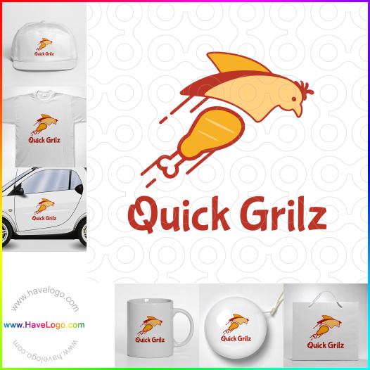 Compra un diseño de logo de Quick Grilz 61909