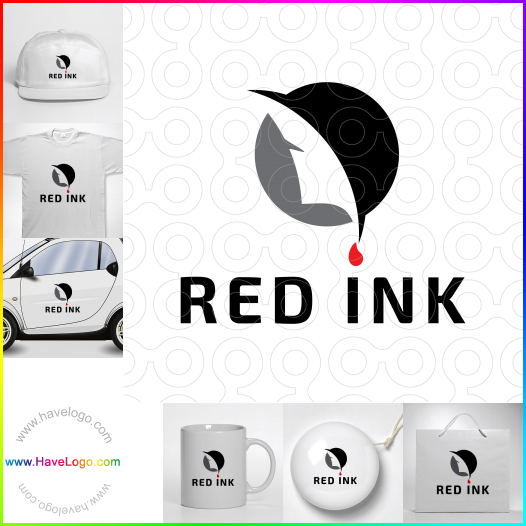 Compra un diseño de logo de Tinta roja 65927