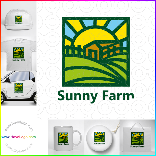 Compra un diseño de logo de Sunny Farm 67076