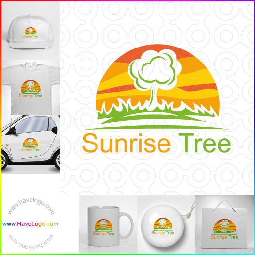 Koop een Sunrise Tree logo - ID:67072