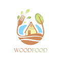 logo de Comida de madera