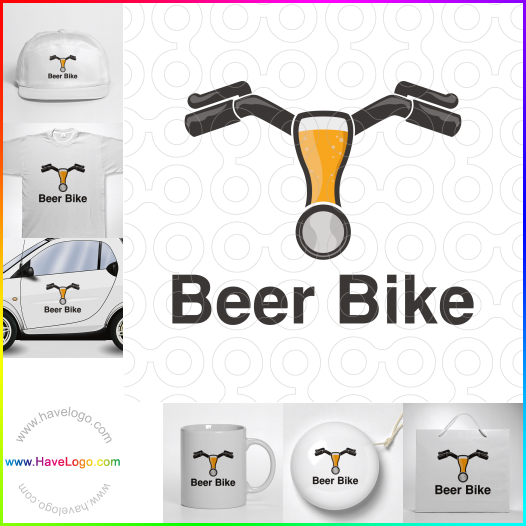 Compra un diseño de logo de bicicleta de cerveza 64158