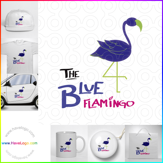 Compra un diseño de logo de flamingo 5804
