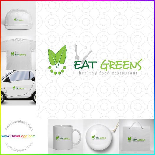 Compra un diseño de logo de hojas verdes frescas 28738