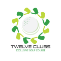 Logo attrezzatura da golf