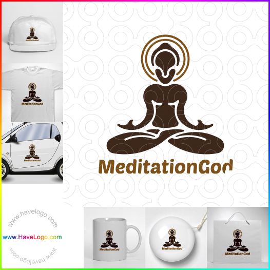 Compra un diseño de logo de meditación dios 60939