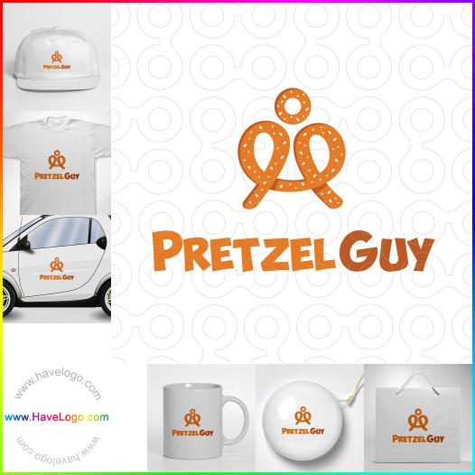 Compra un diseño de logo de Tienda de pretzels 46292