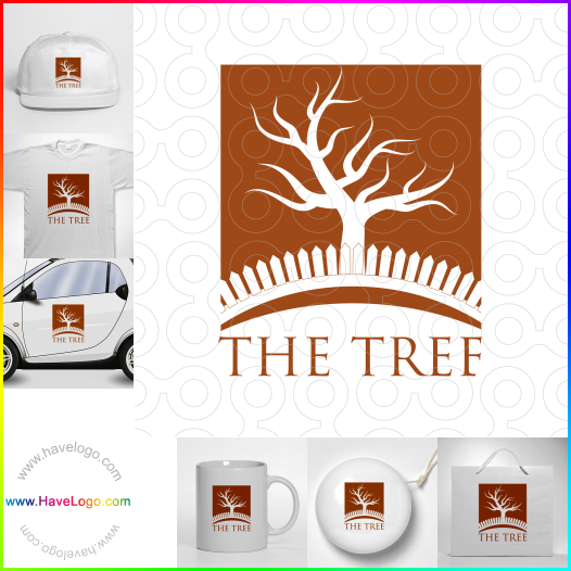 Compra un diseño de logo de árbol 59270