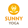 Logo istruttore di yoga